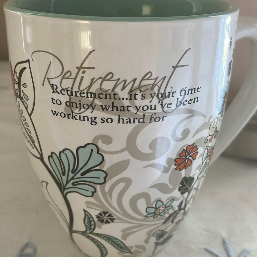 New in box. Retirement mug